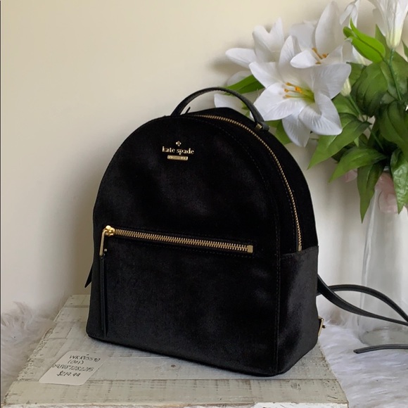 kate spade Handbags - Kate spade dawn plaid velvet Sammi backpack